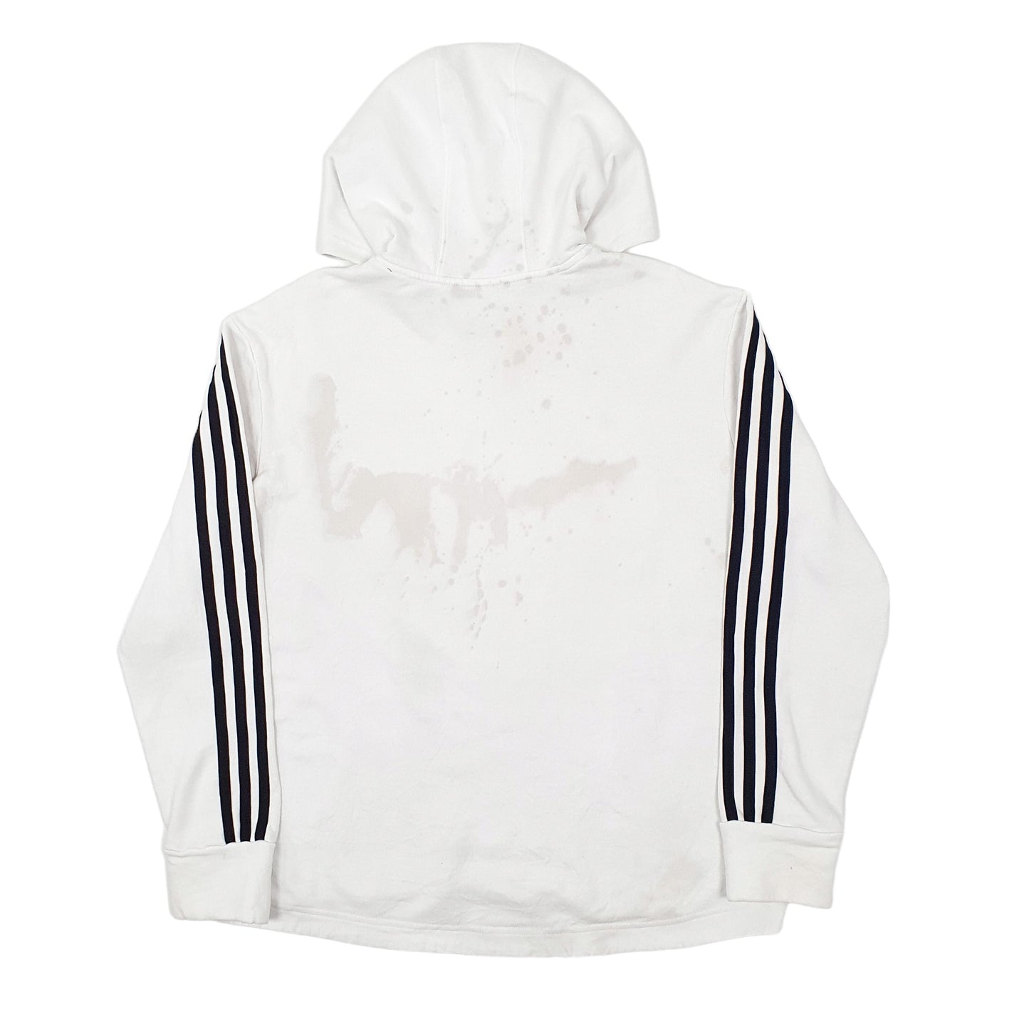 Mens White Adidas  Hoodie Jumper