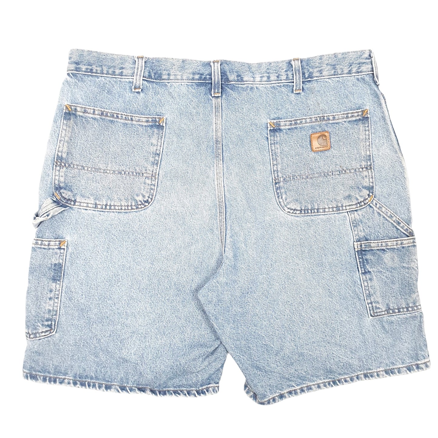 Mens Blue Carhartt Carpenter Denim Shorts