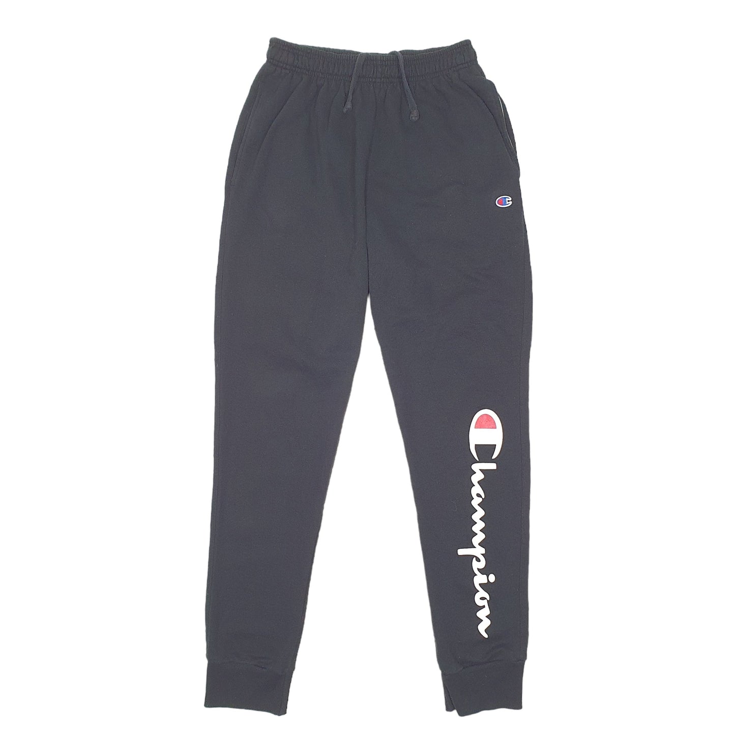 Mens Black Champion  Jogger Trousers