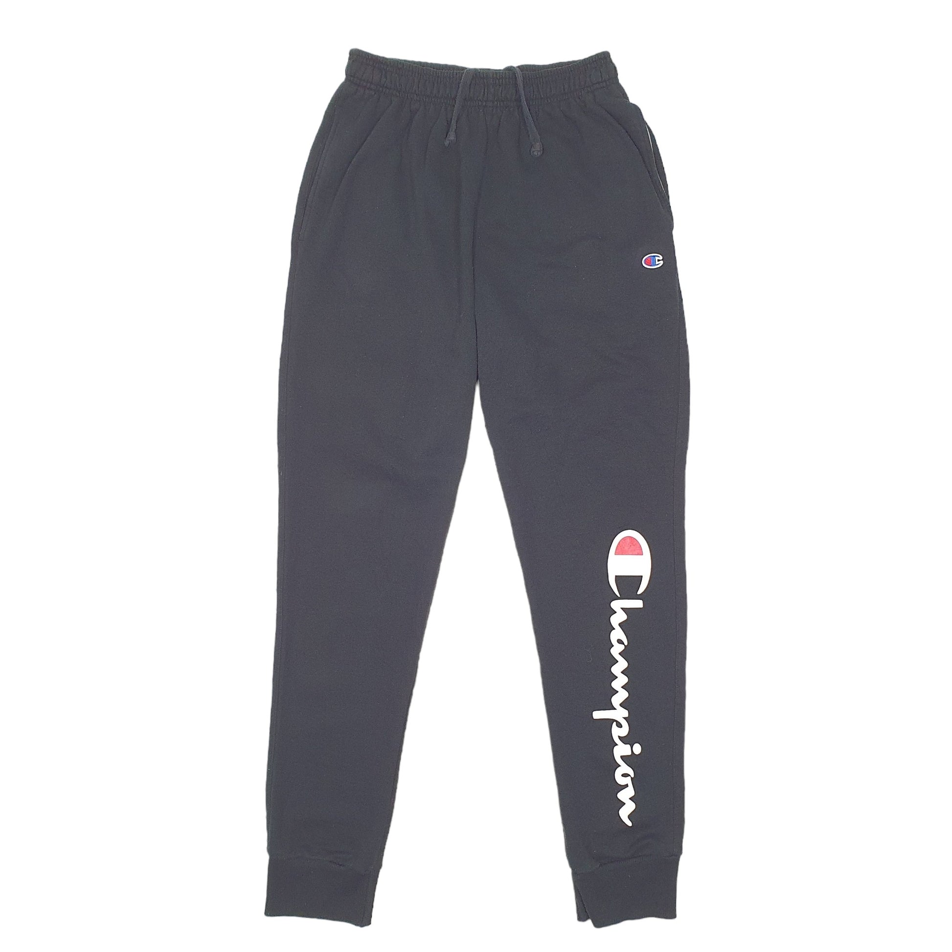Mens Black Champion  Jogger Trousers