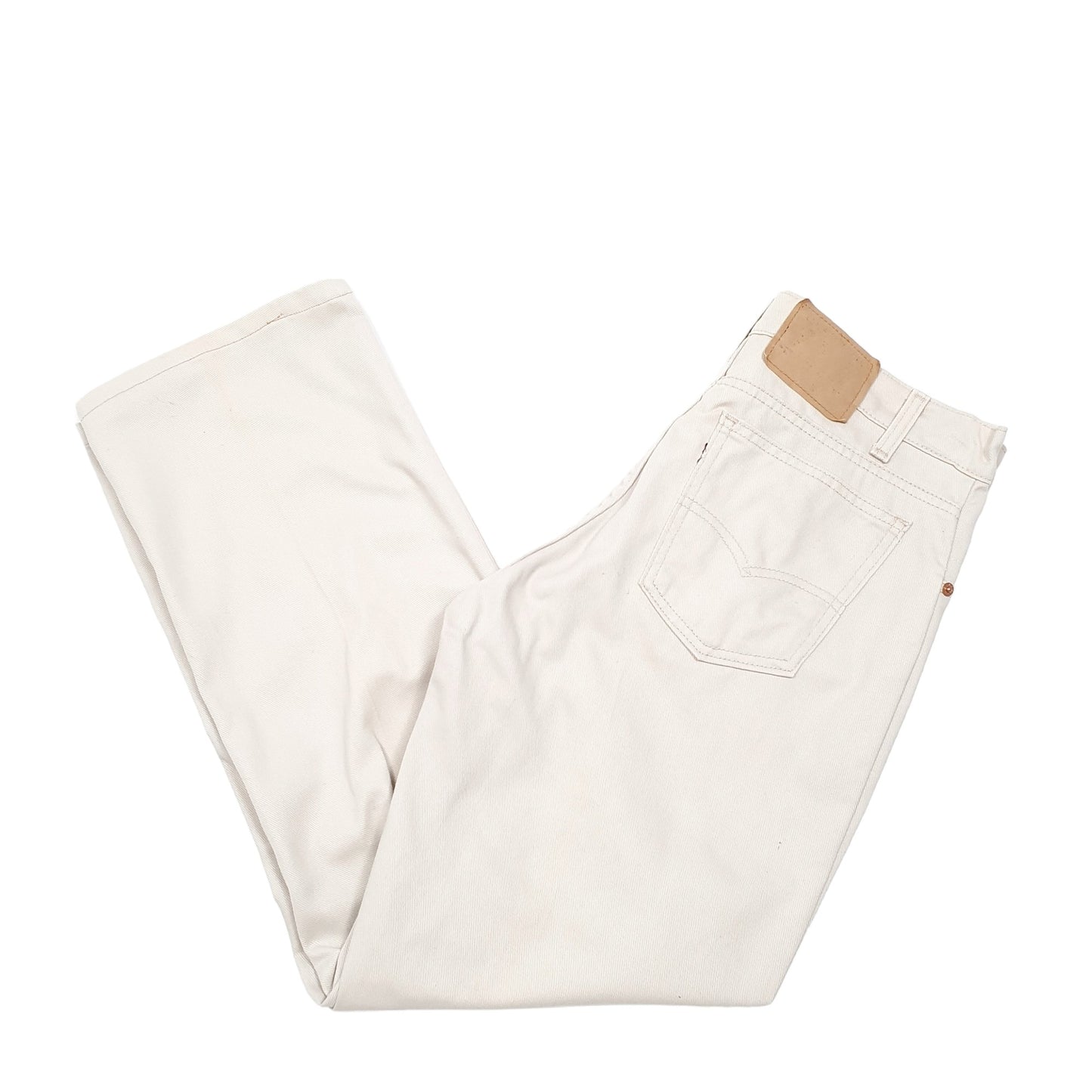 Mens Beige Levis Vintage Made In USA 90s Casual JeansW33 L30