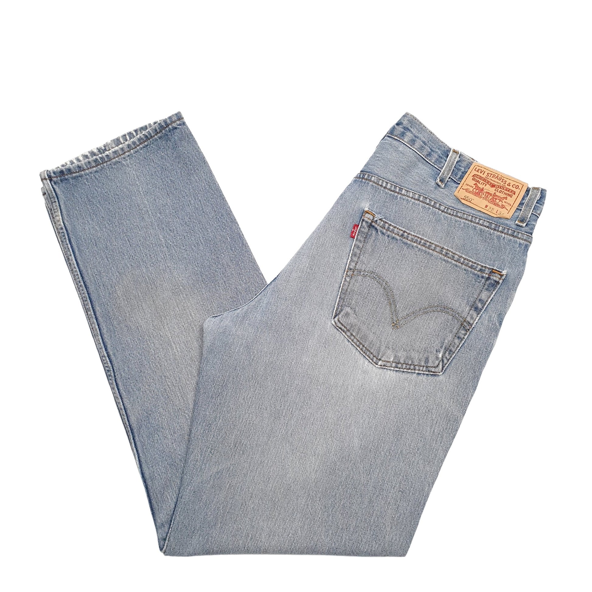 Mens Blue Levis  550 JeansW38 L34