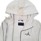 Mens Beige Nike Jordan Basketball Hoodie Full Zip Jumper