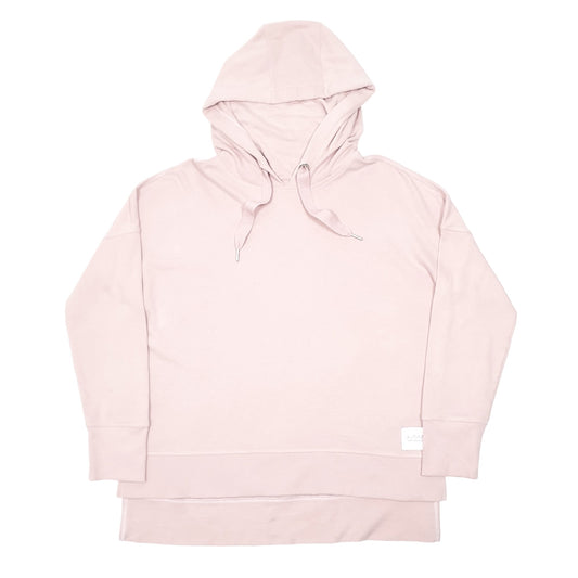 Womens Pink Calvin Klein Snood Turtle Neck Performance Hoodie Jumper
