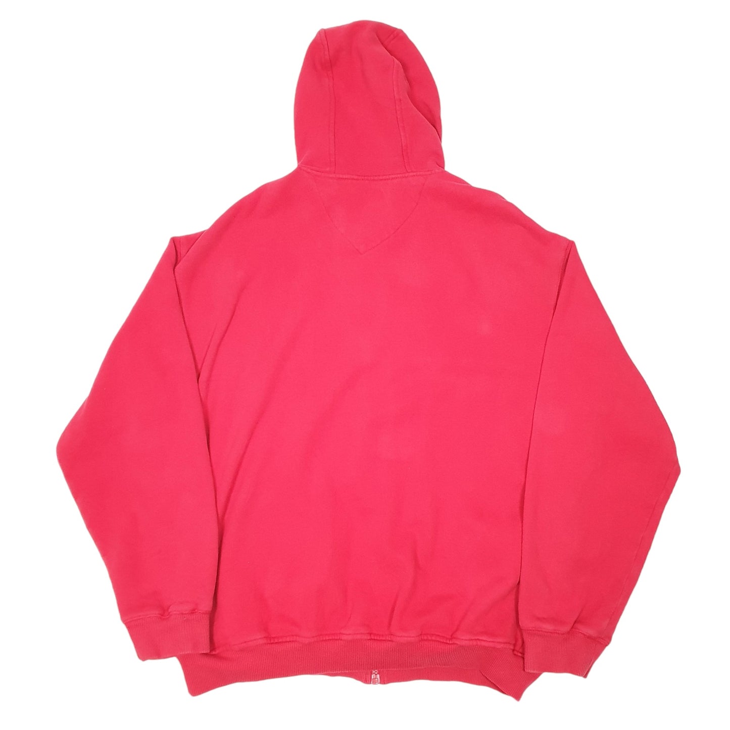 Mens Red Fila Hoodie Full Zip Jumper