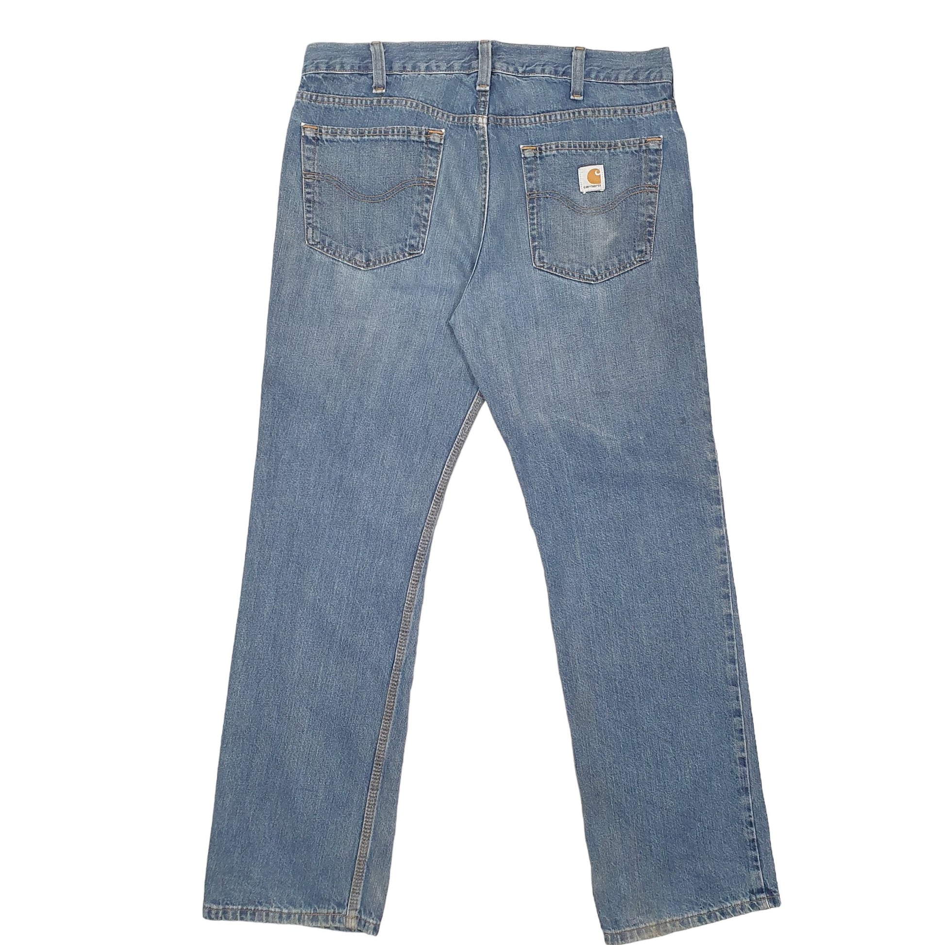 Mens Blue Carhartt Relaxed B320 JeansW36 L32