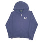 Mens Navy True Religion Hoodie Full Zip Jumper
