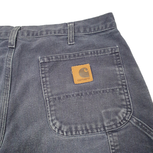 Mens Navy Carhartt B25 Carpenter Shorts