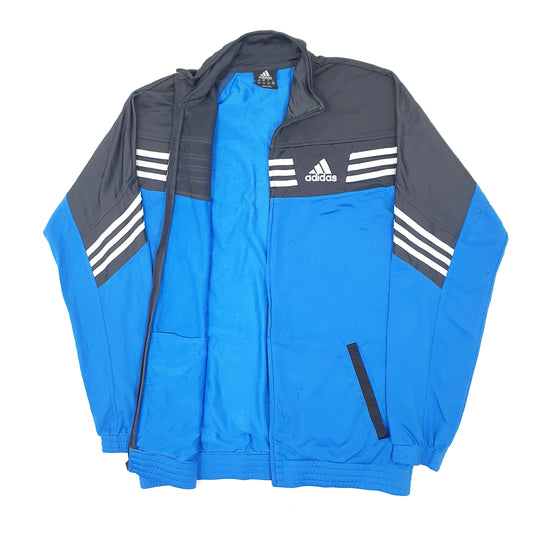 Mens Blue Adidas Tracksuit Tech Tall Full Zip Jumper