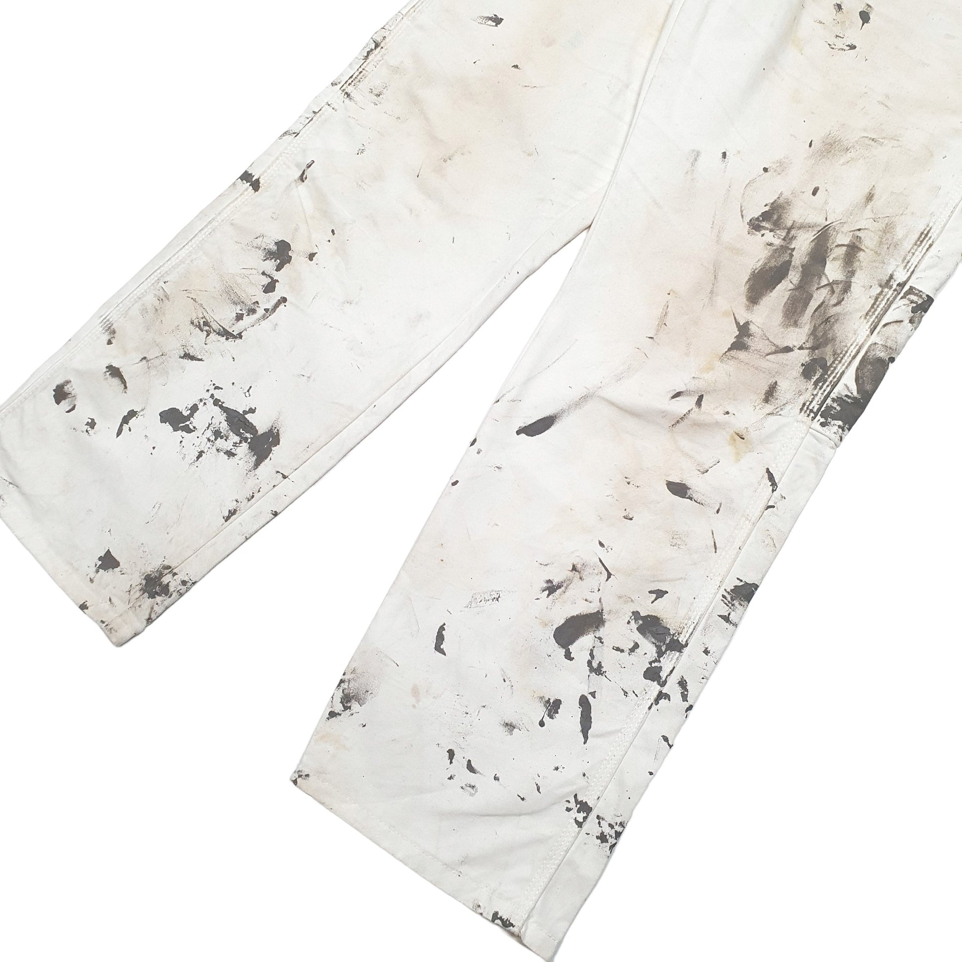 Mens White Dickies  Carpenter Trousers