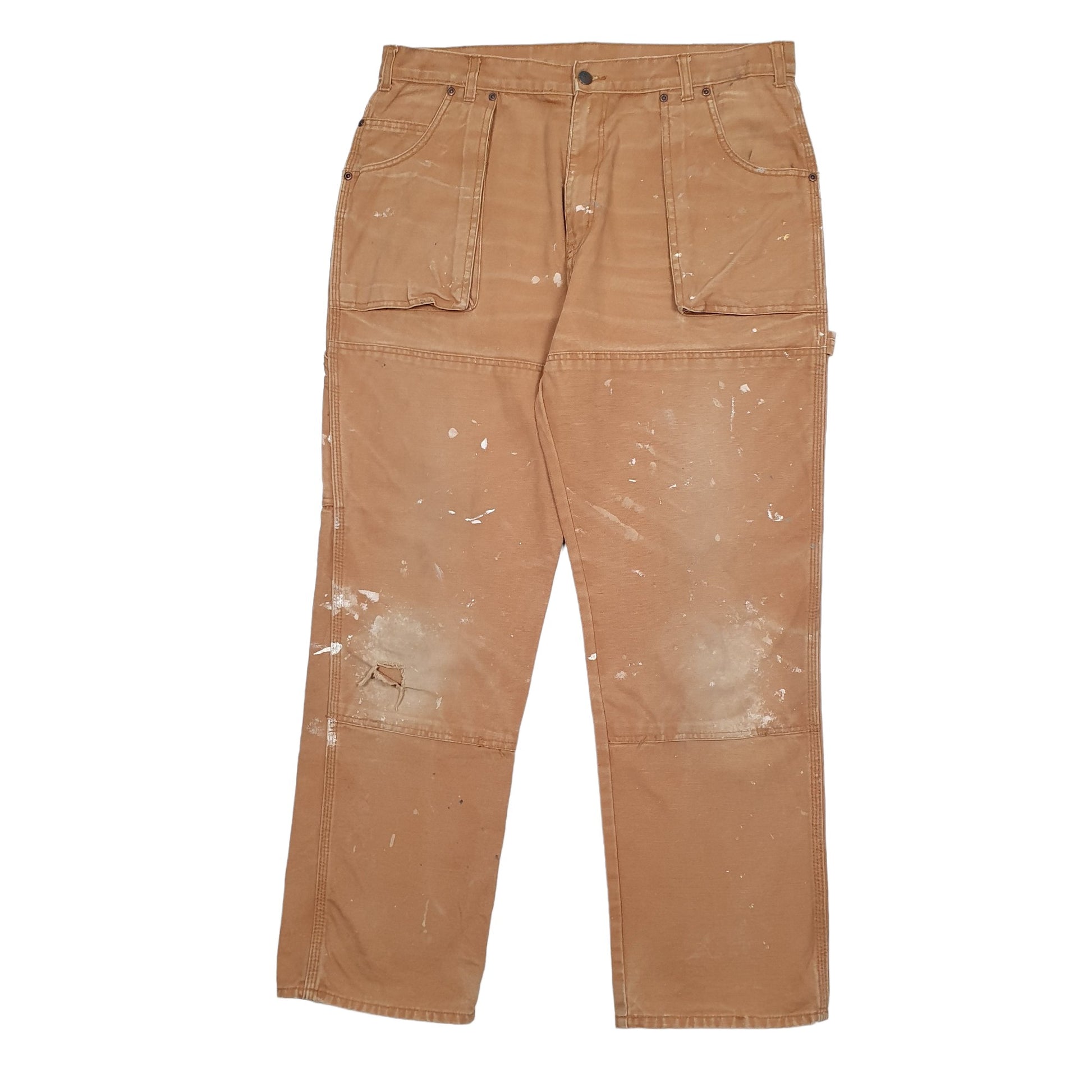 Mens Tan Dickies Double Knee Carpenter Trousers