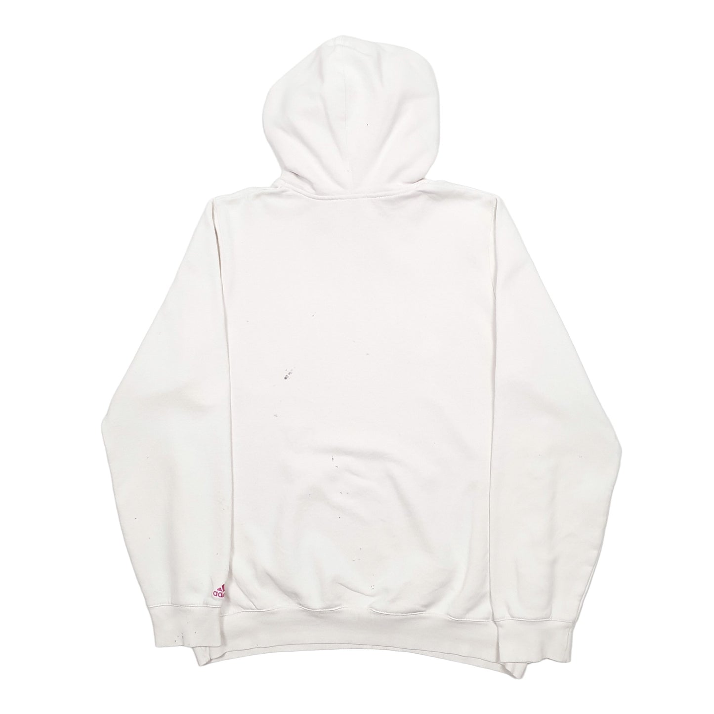 Womens White Adidas  Hoodie Jumper