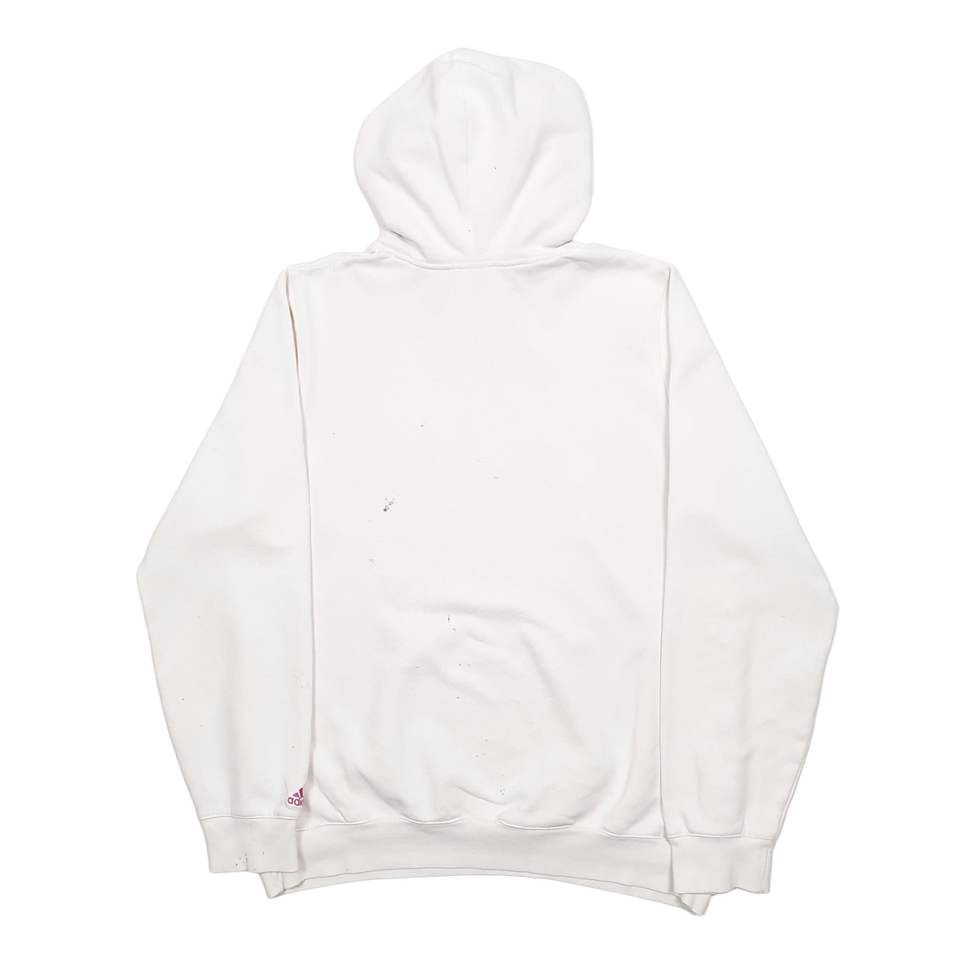 Womens White Adidas  Hoodie Jumper