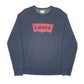 Womens Navy Levis  Crewneck Jumper