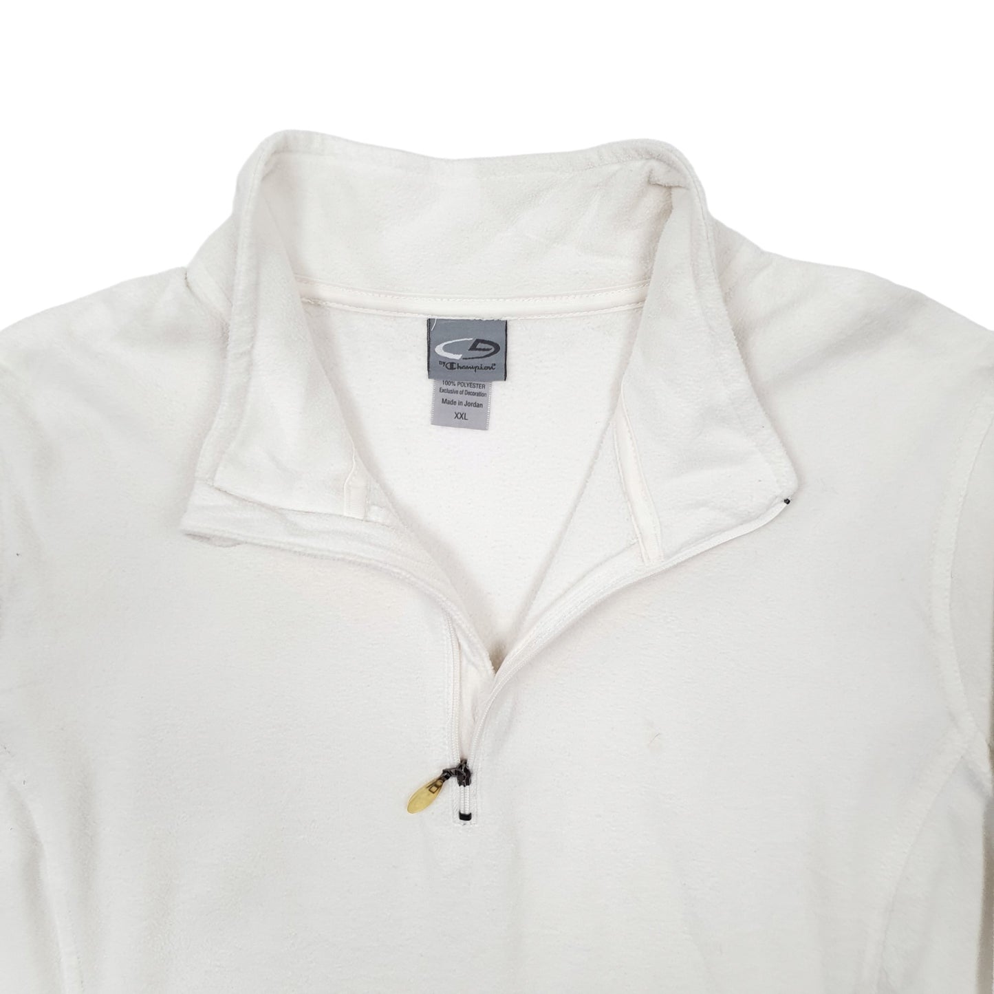 Womens Cream Champion  Quarter Zip Jumper