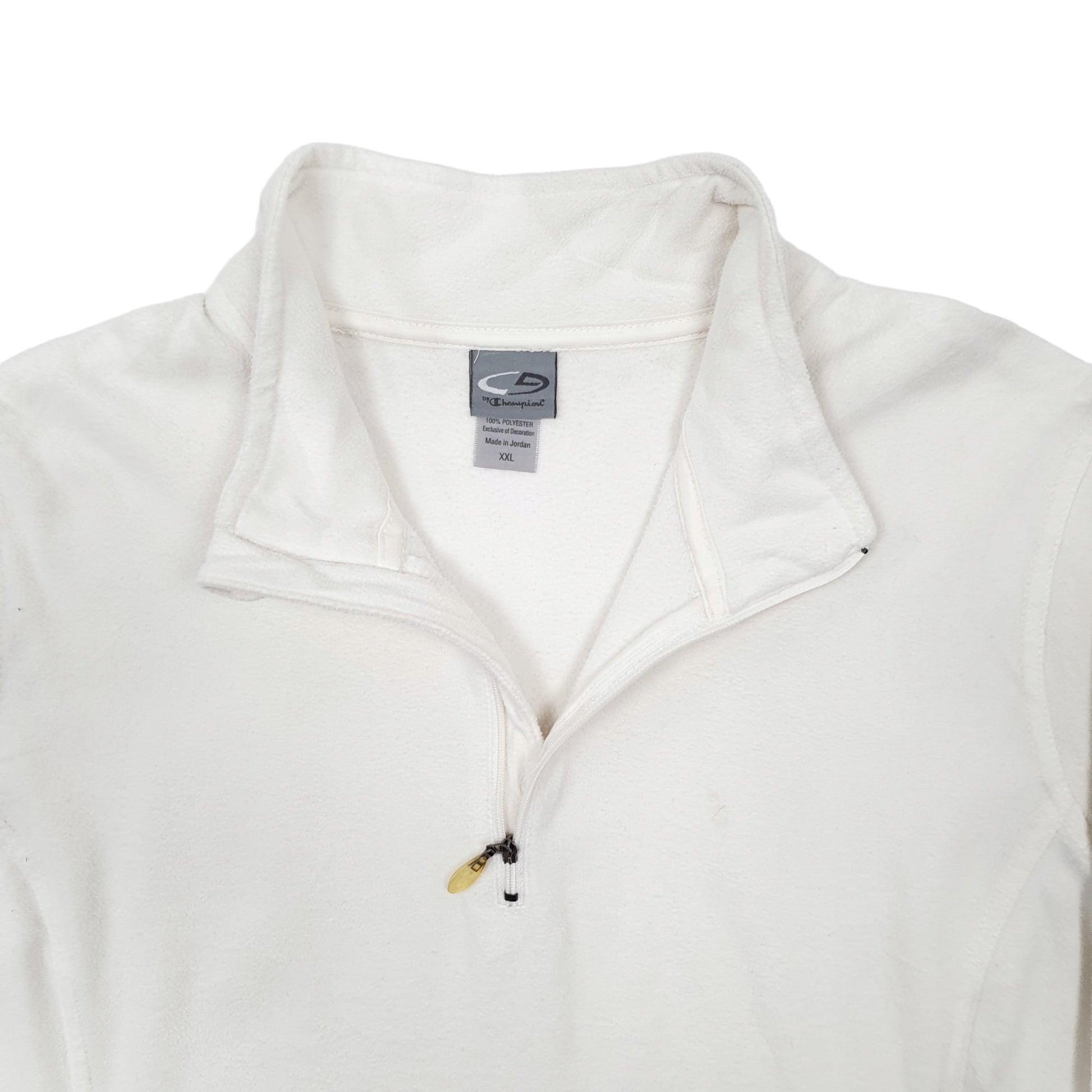 Womens Cream Champion  Quarter Zip Jumper