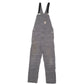 Mens Grey Carhartt Double Knee Carpenter Overalls Bib Dungaree Trousers