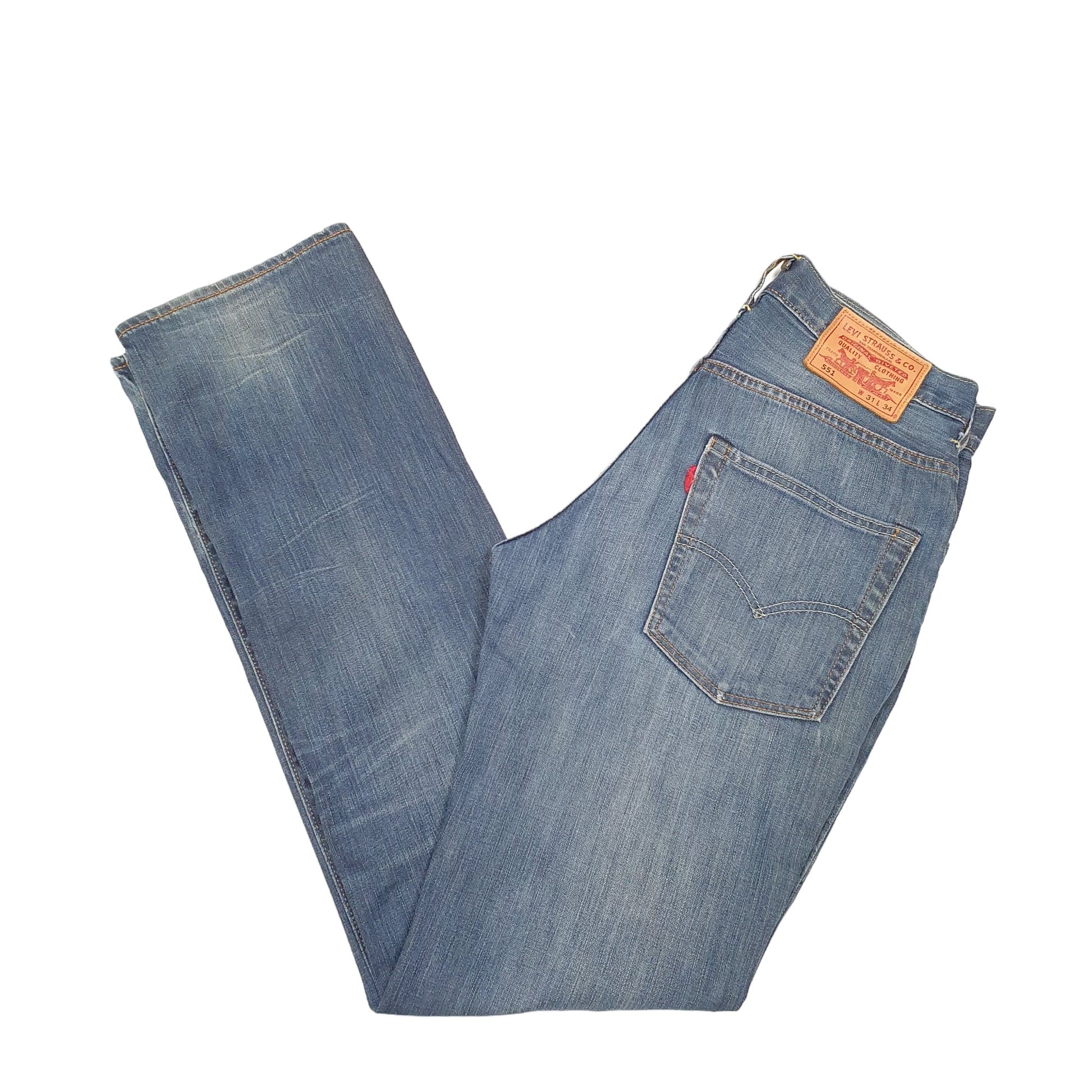 Mens Blue Levis  551 JeansW31 L34