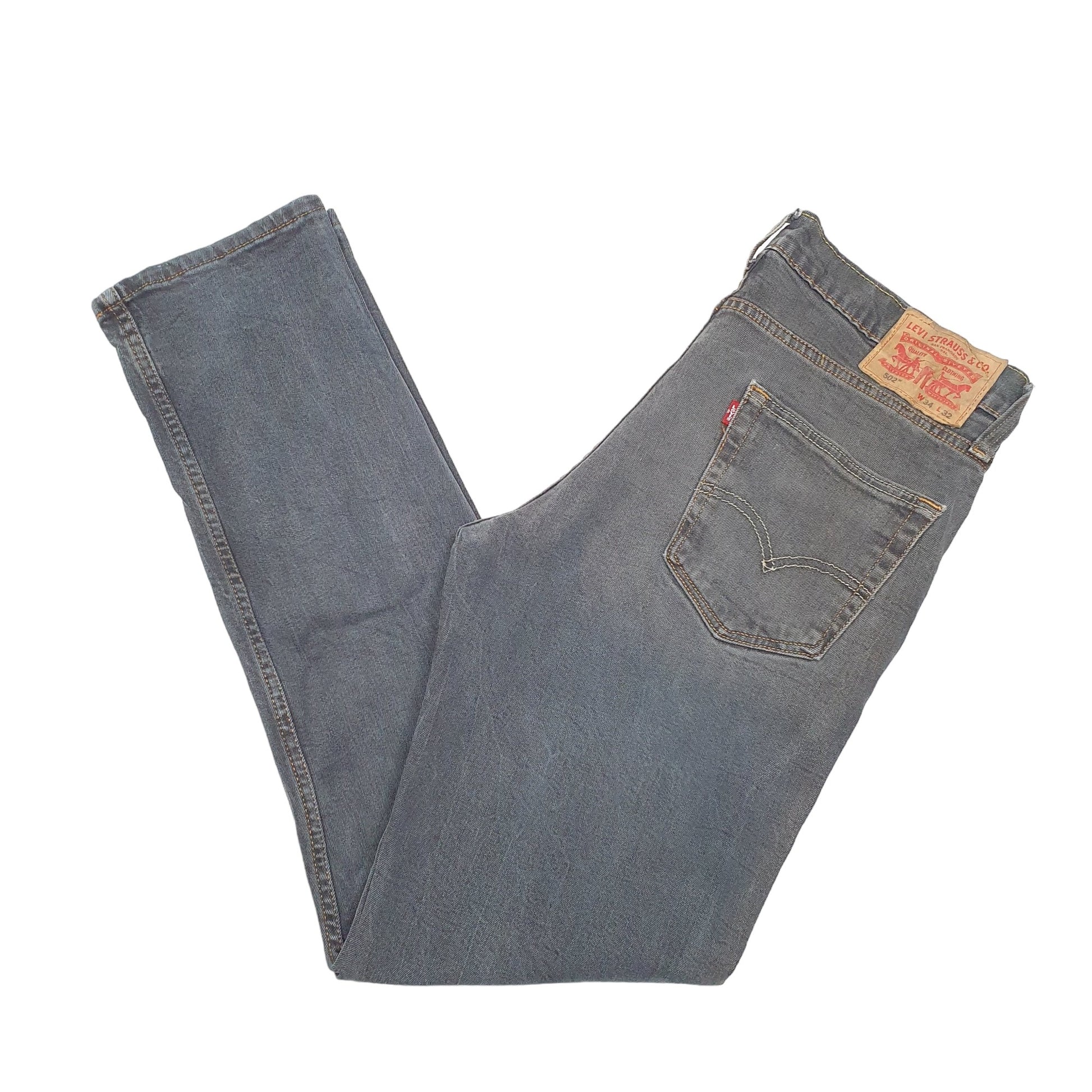 Mens Grey Levis Stretch Tapered 502 JeansW34 L32