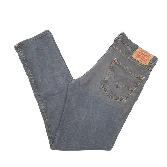 Mens Grey Levis Stretch Tapered 502 JeansW34 L32
