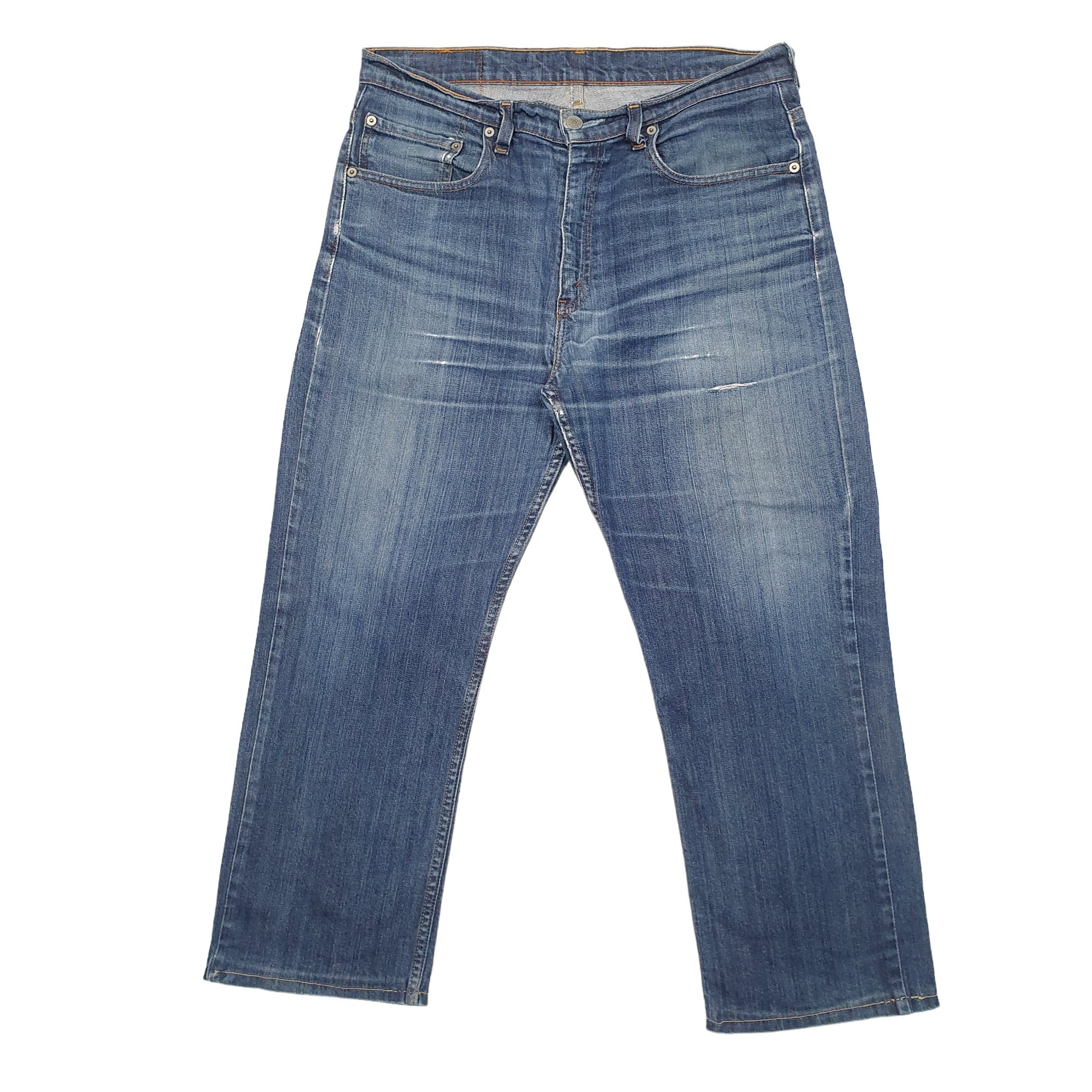 Mens Levis 752 Regular Fit Blue Jeans W34 L25 – Bundl Clothing