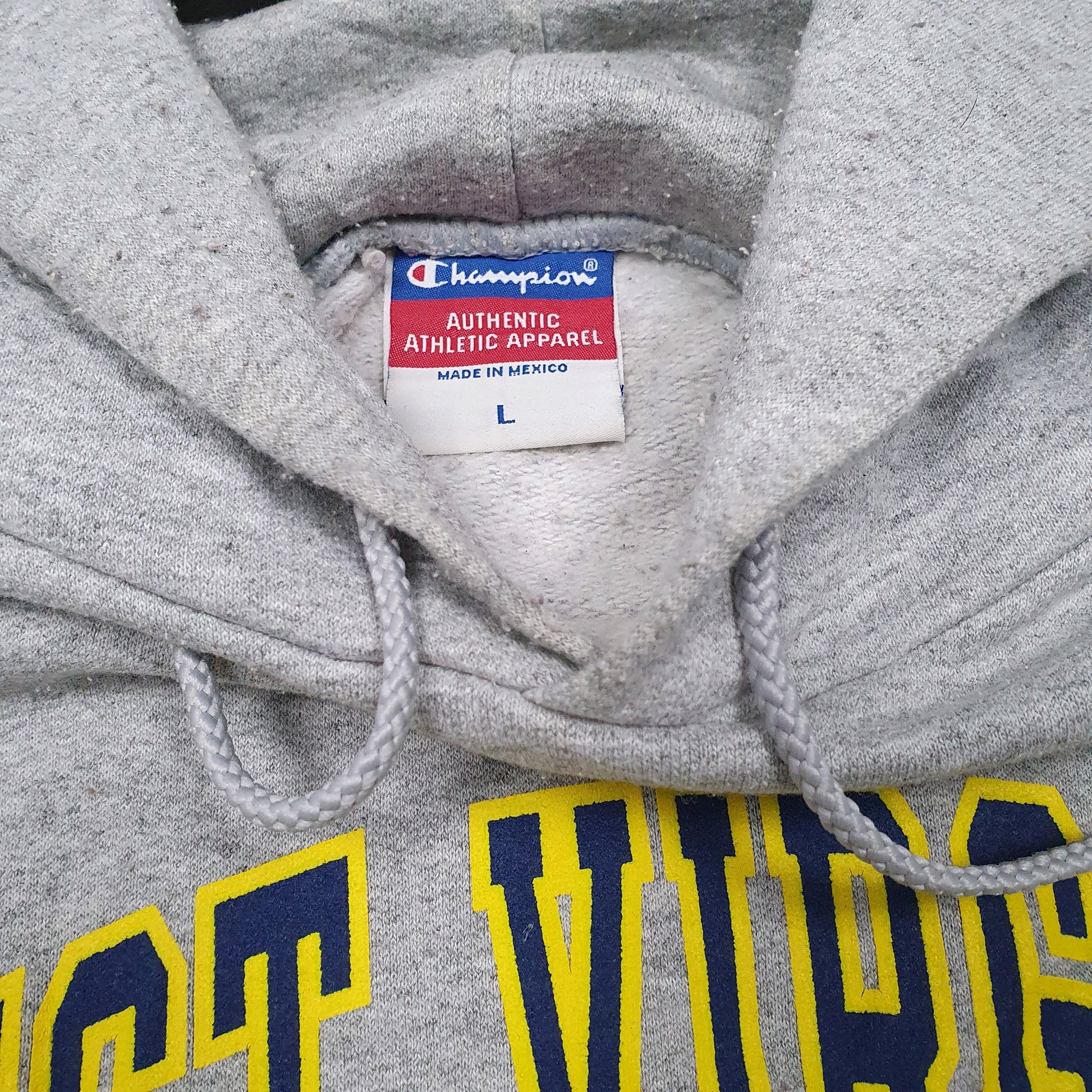 Mens Grey Champion University of West Virginia USA Hoodie Jumper