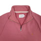 Mens Pink Farah  Quarter Zip Jumper
