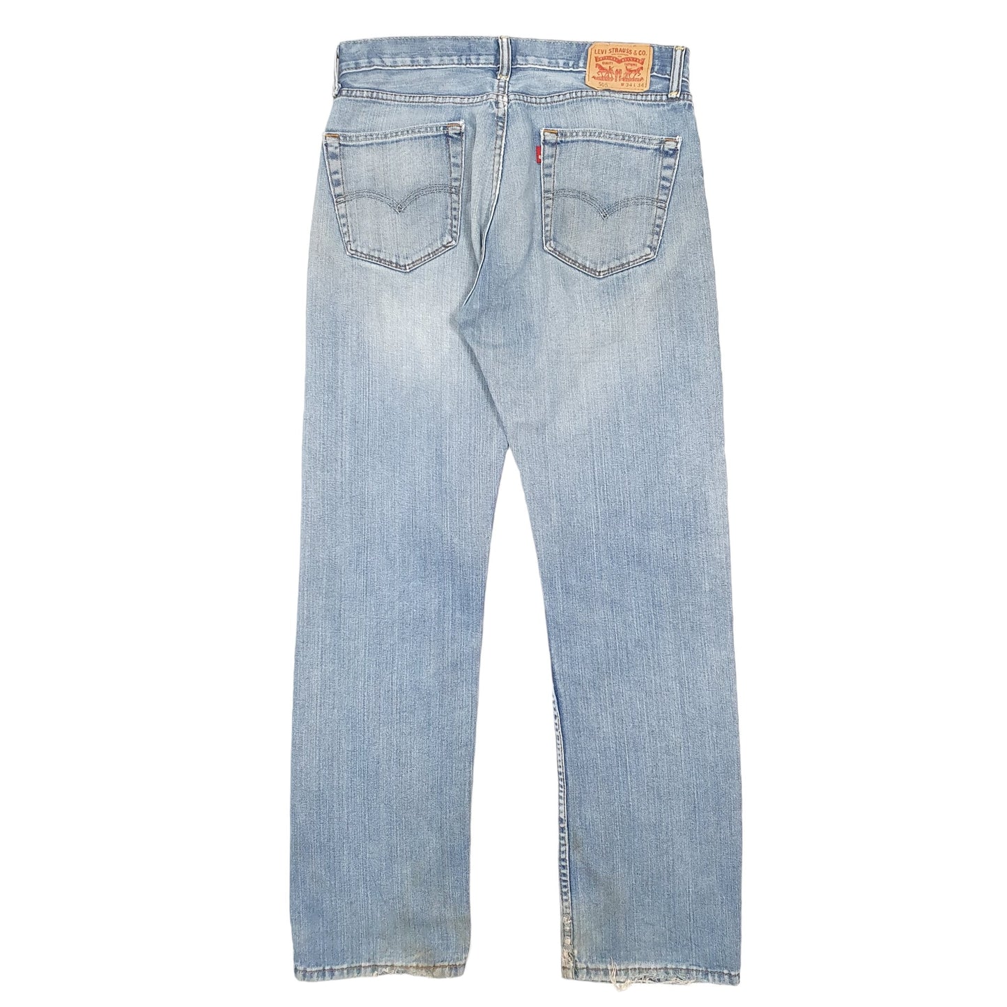 Mens Blue Levis  505 JeansW34 L34