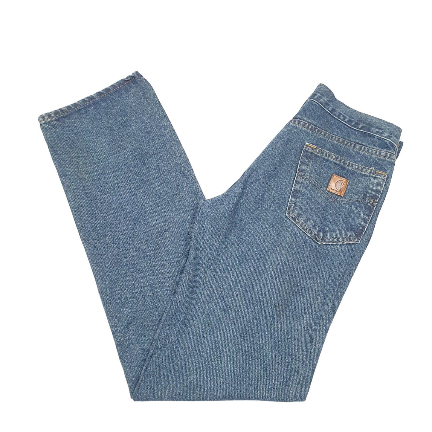 Mens Blue Carhartt Relaxed B460 JeansW30 L34