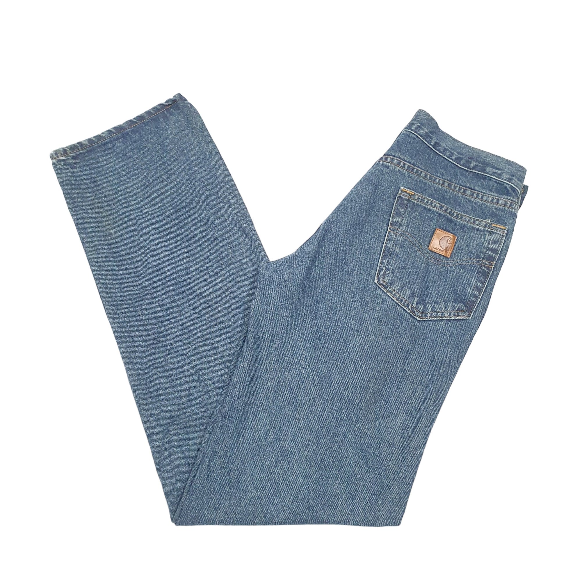 Mens Blue Carhartt Relaxed B460 JeansW30 L34