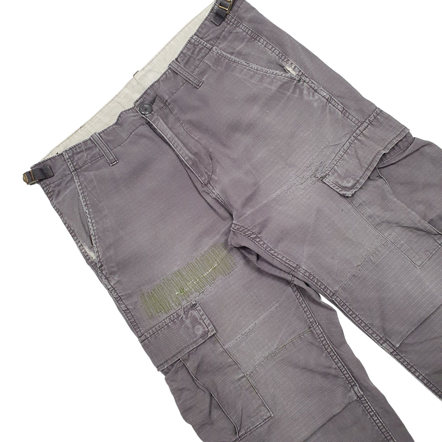 Mens Grey Carhartt Ripstop Cargo Trousers