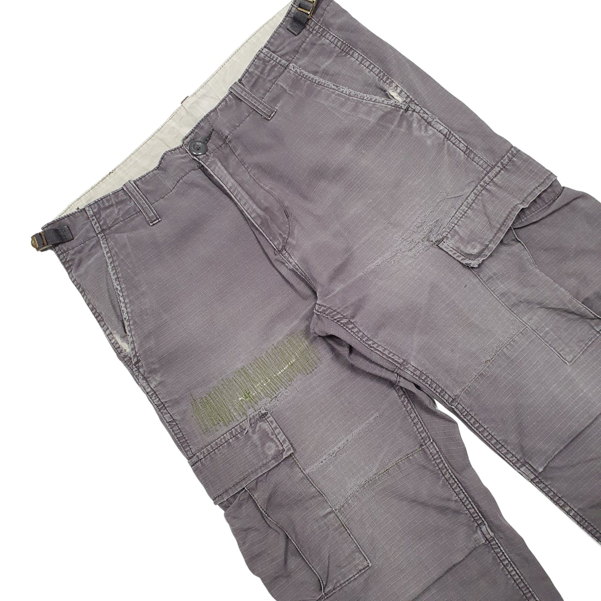 Mens Grey Carhartt Ripstop Cargo Trousers