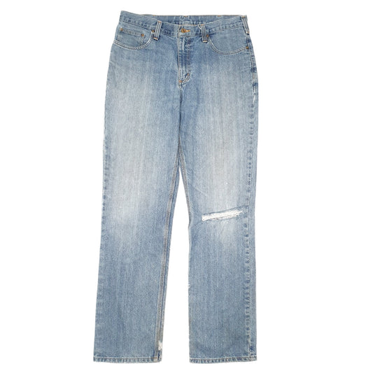 Mens Blue Carhartt Relaxed Casual JeansW34 L34