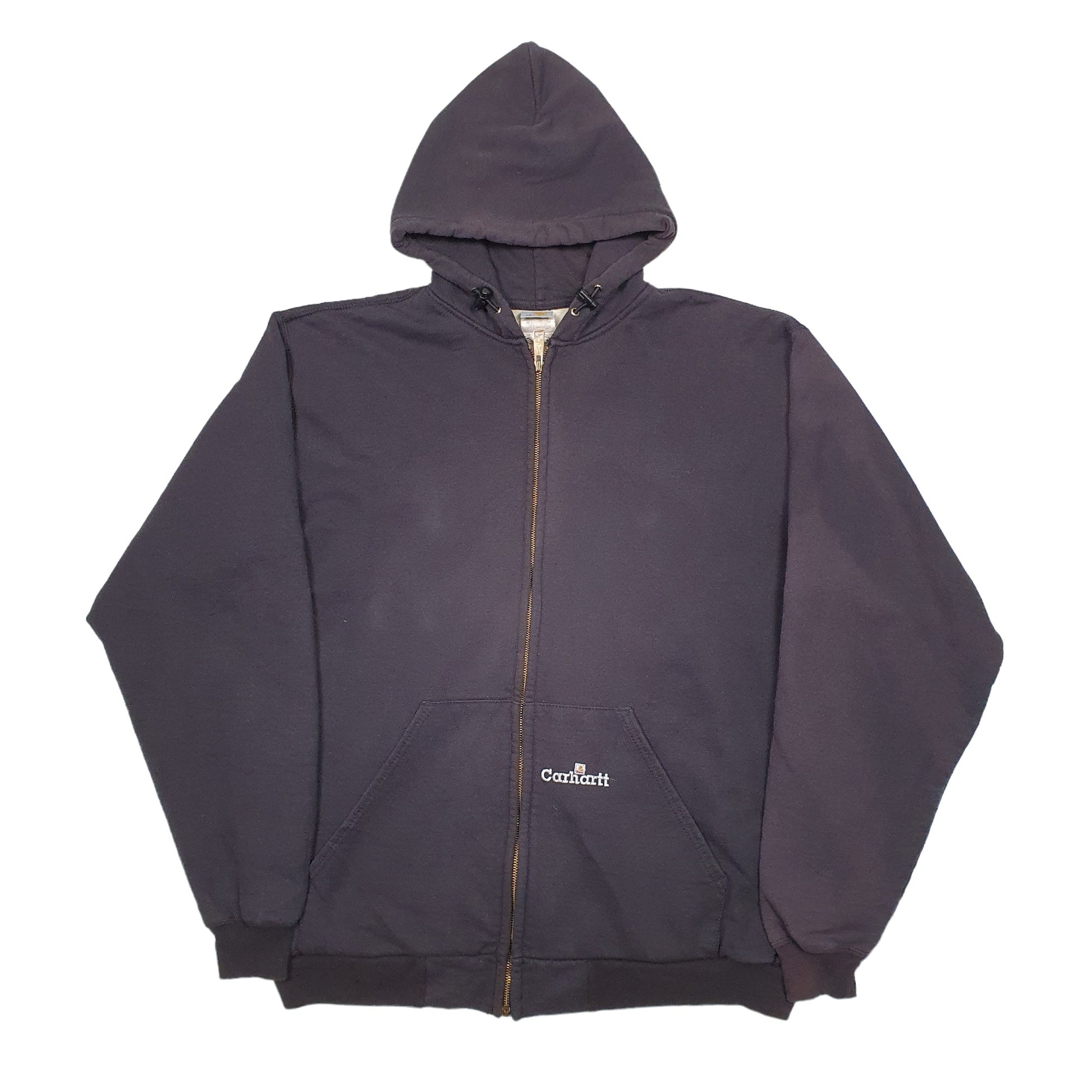 Mens Black Carhartt Lined Thermal Hoodie Jumper