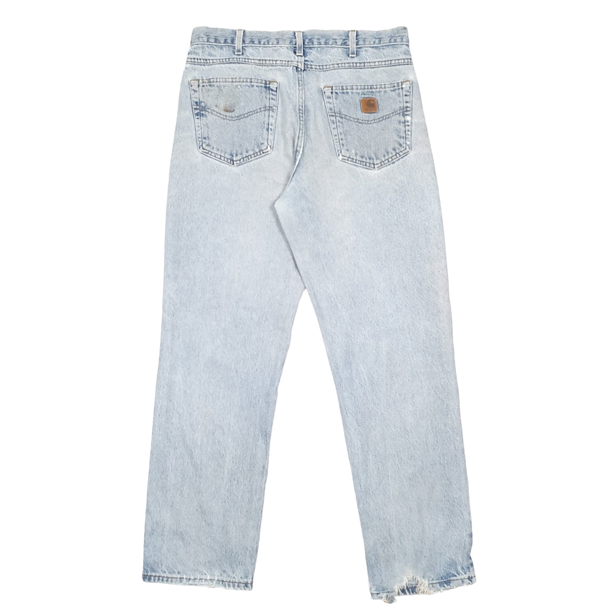 Mens Blue Carhartt Relaxed B180 JeansW34 L32