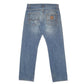 Mens Blue Carhartt Ruler Pant Casual JeansW34 L32