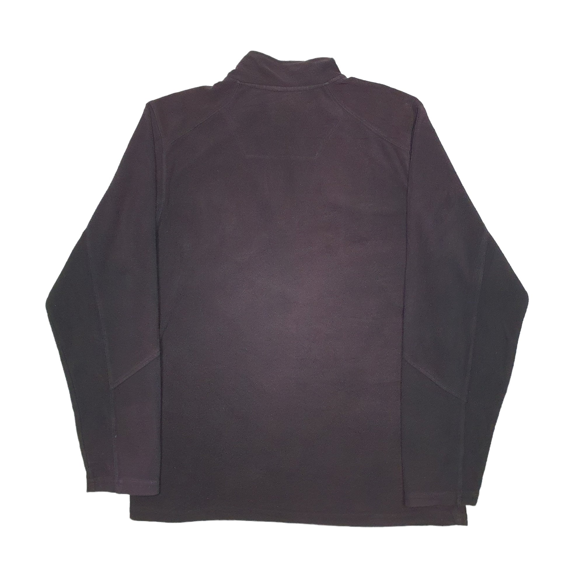 Mens Black Fila  Quarter Zip Jumper