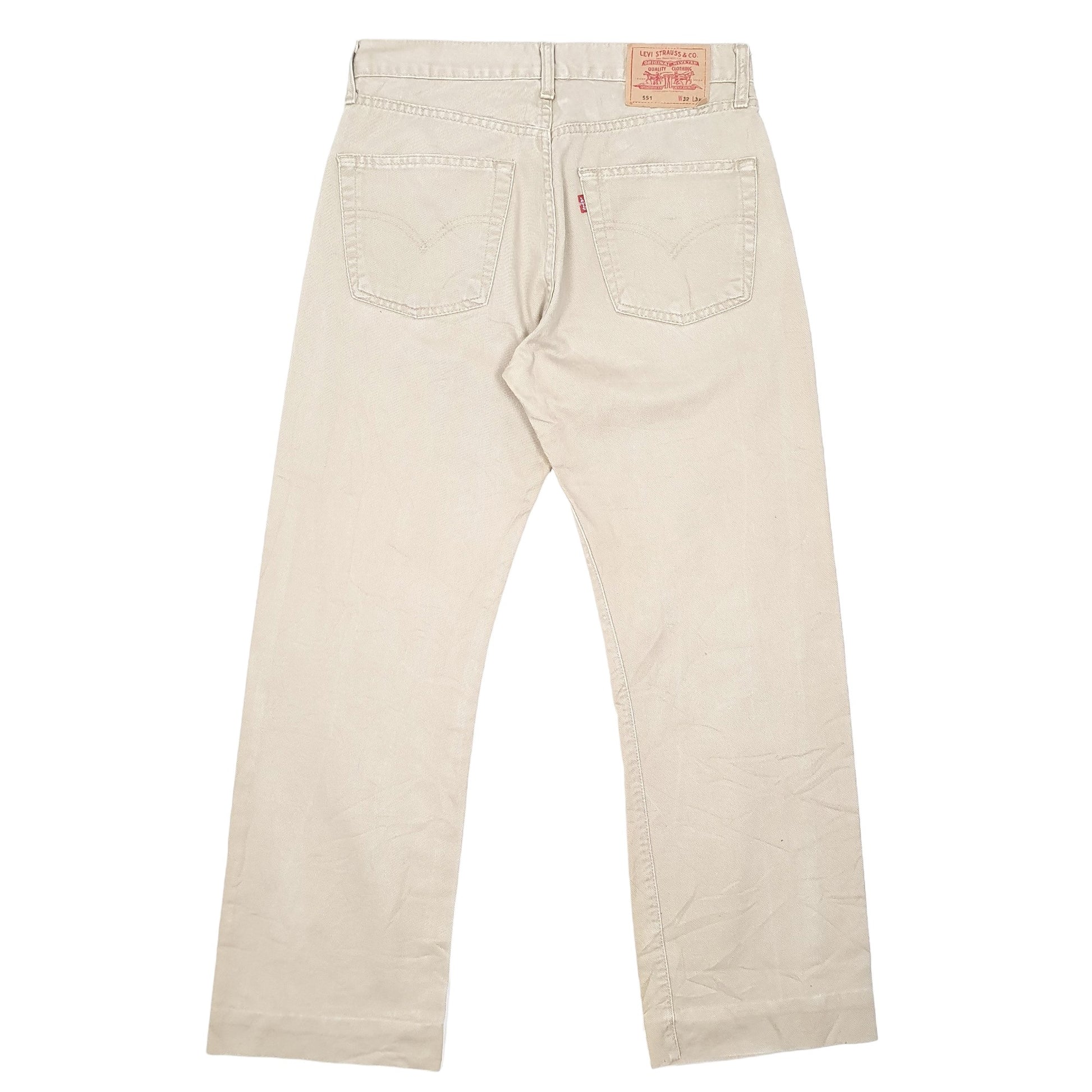 Mens Beige Levis  551 JeansW32 L30