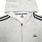 Womens Grey Adidas  Hoodie Jumper