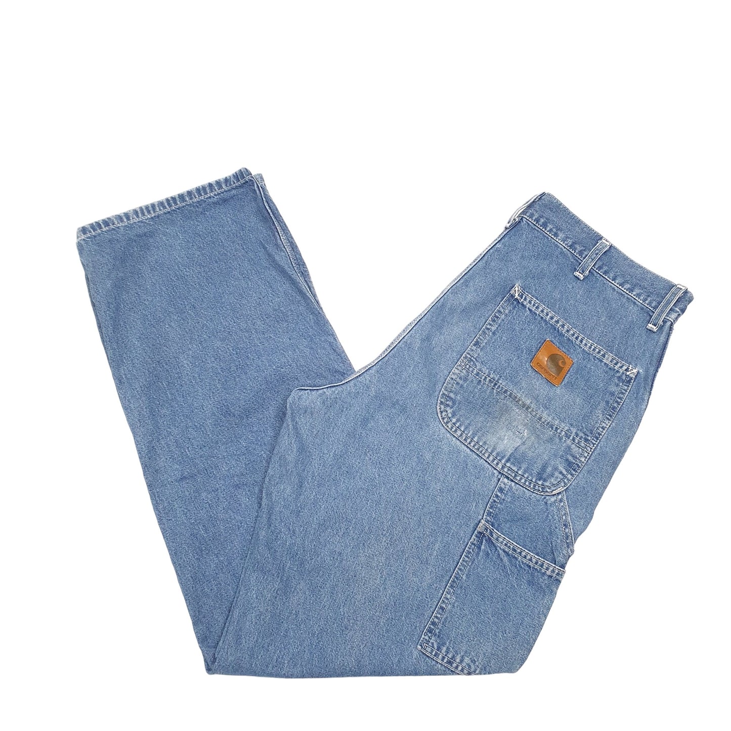 Mens Blue Carhartt Carpenter B13 JeansW36 L32