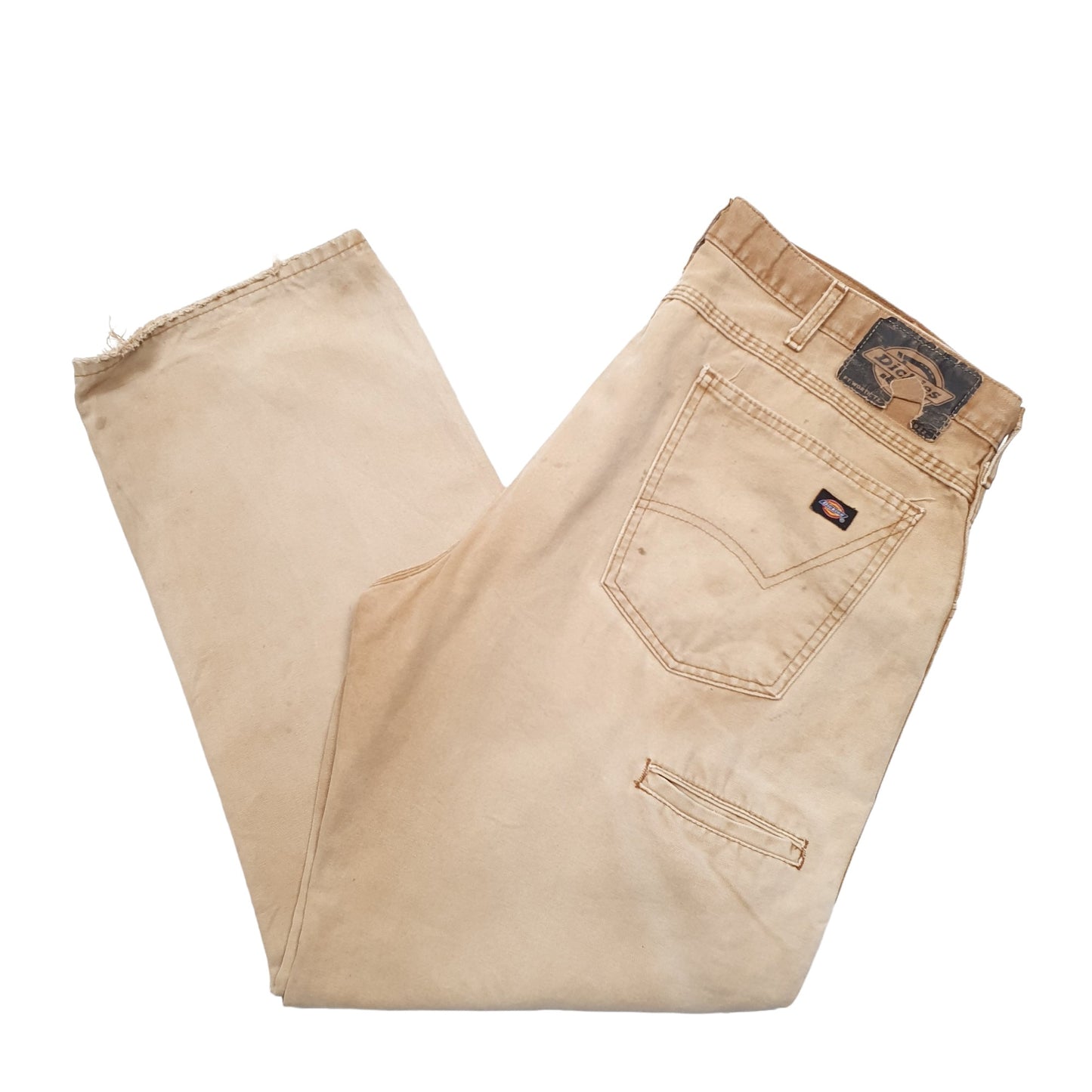 Mens Tan Dickies Double Knee Carpenter Trousers