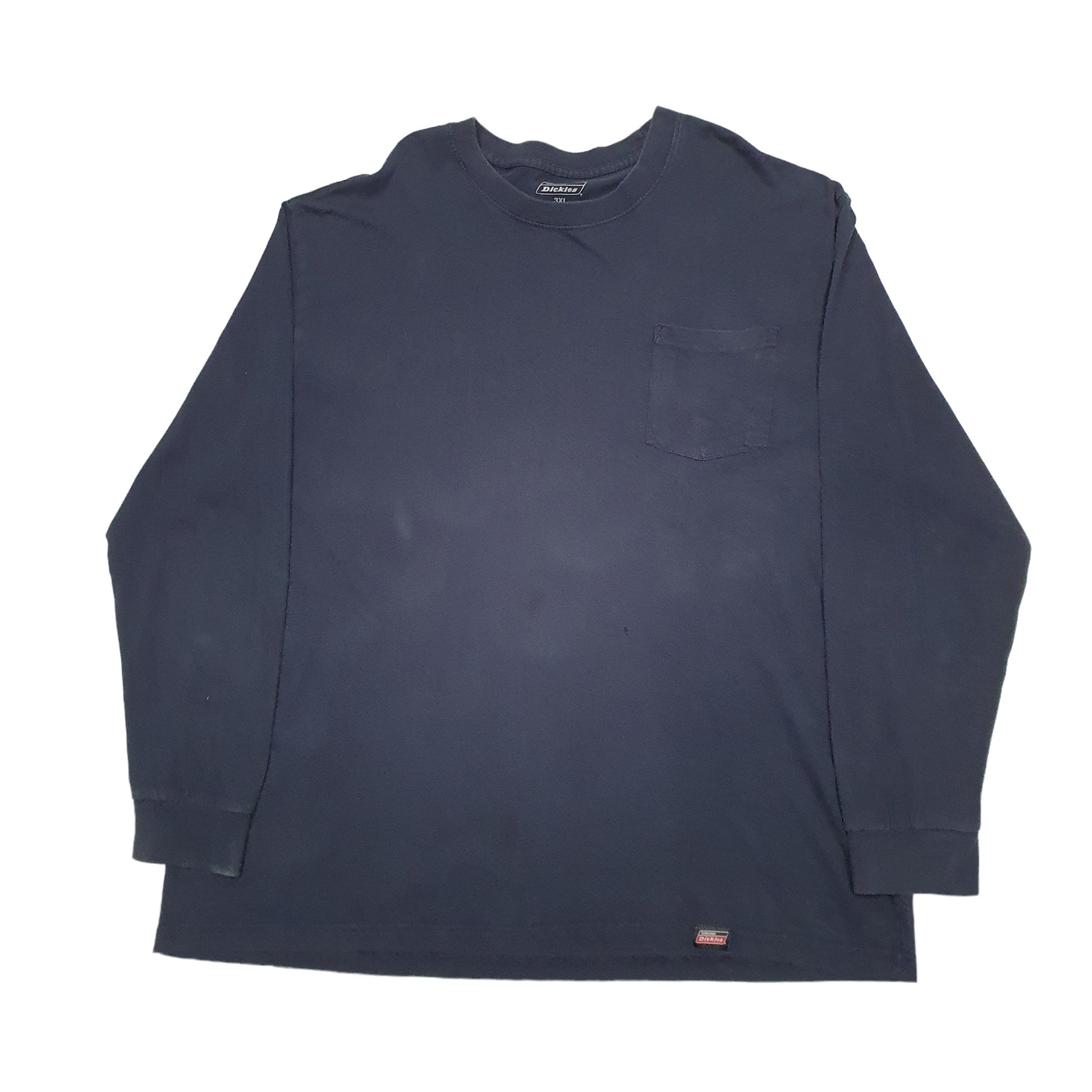 Mens Navy Dickies  Long Sleeve T Shirt