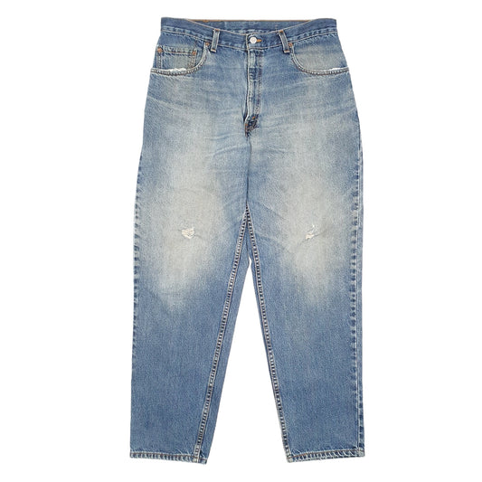 Mens Blue Levis Vintage Made In USA Tapered 90s 560 JeansW34 L30