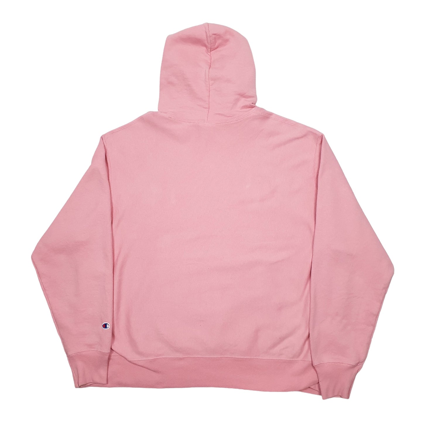 Mens Pink Champion Reverse Weave Hoodie Jumper