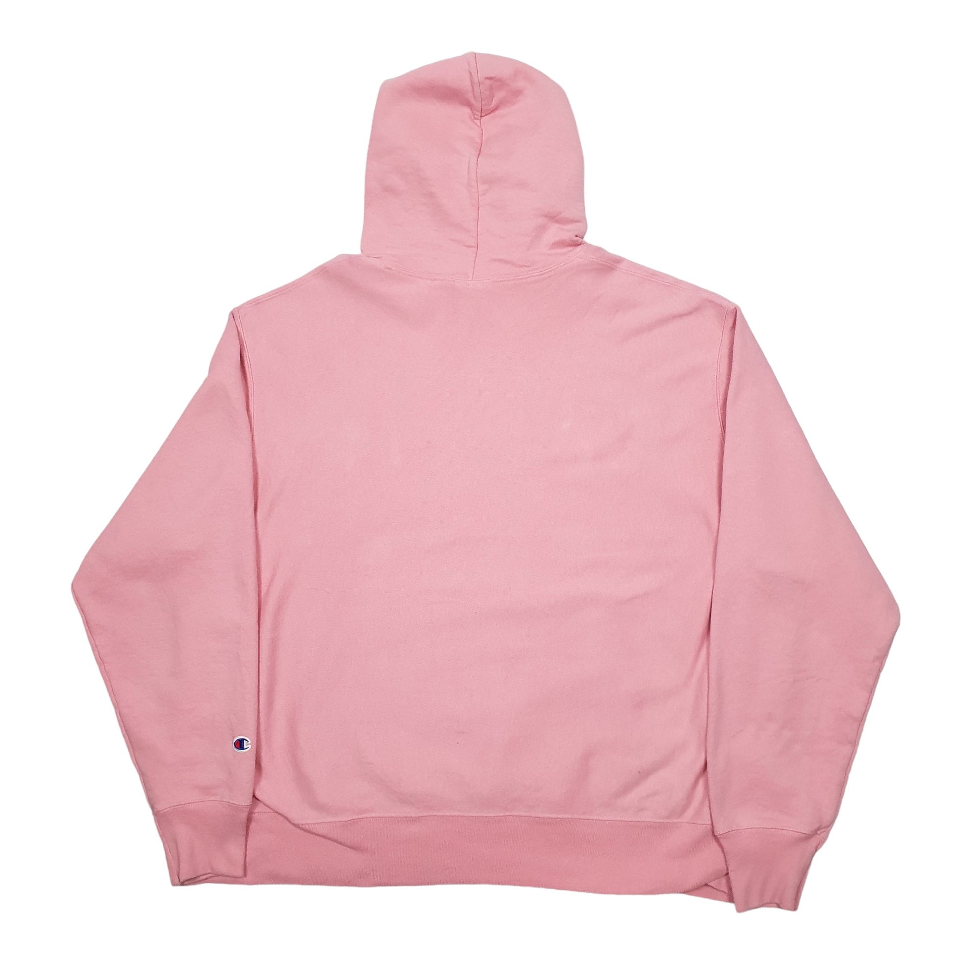 Mens Pink Champion Reverse Weave Hoodie Jumper