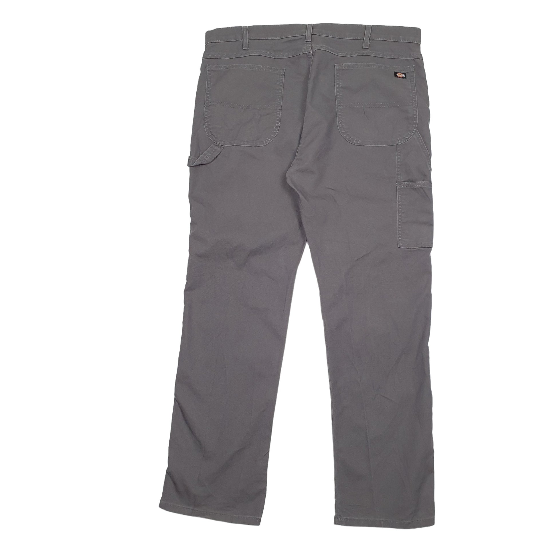 Mens Grey Dickies Flex-Fit Carpenter Trousers