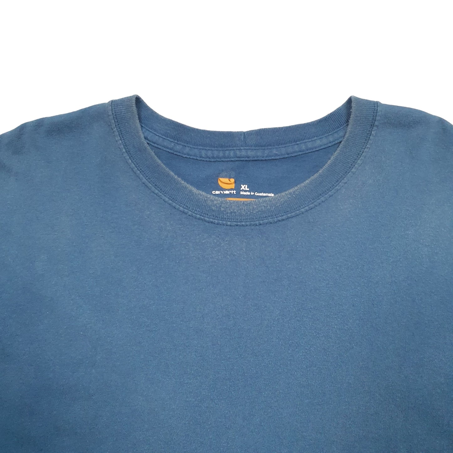 Mens Blue Carhartt  Long Sleeve T Shirt