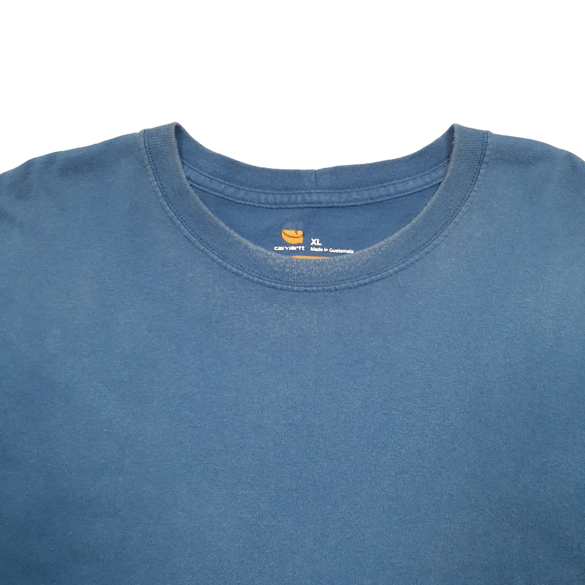 Mens Blue Carhartt  Long Sleeve T Shirt
