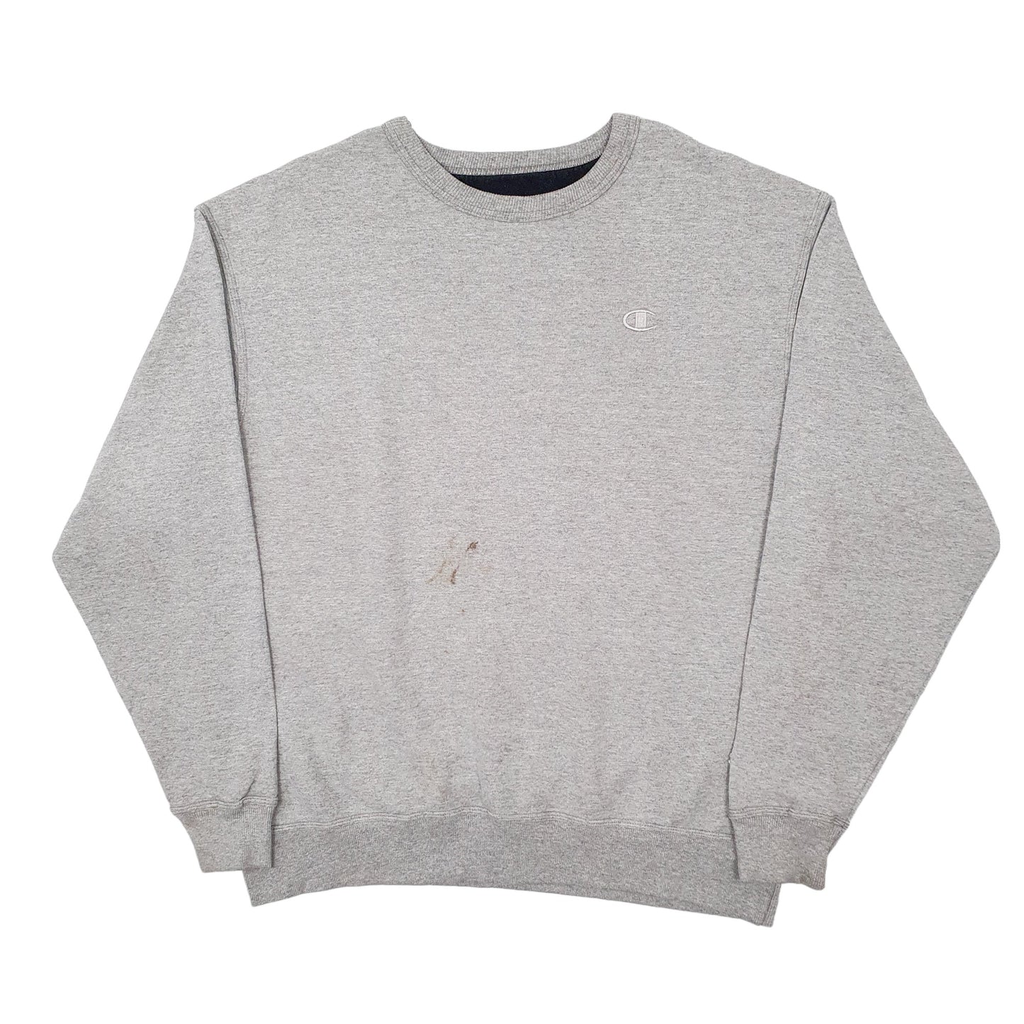 Mens Grey Champion  Crewneck Jumper