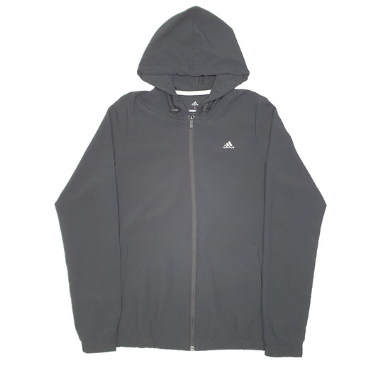 Mens Black Adidas Golf Active Hoodie Full Zip Jumper